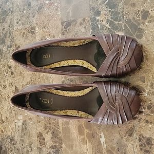 Chocolate Brown Baker Pumps